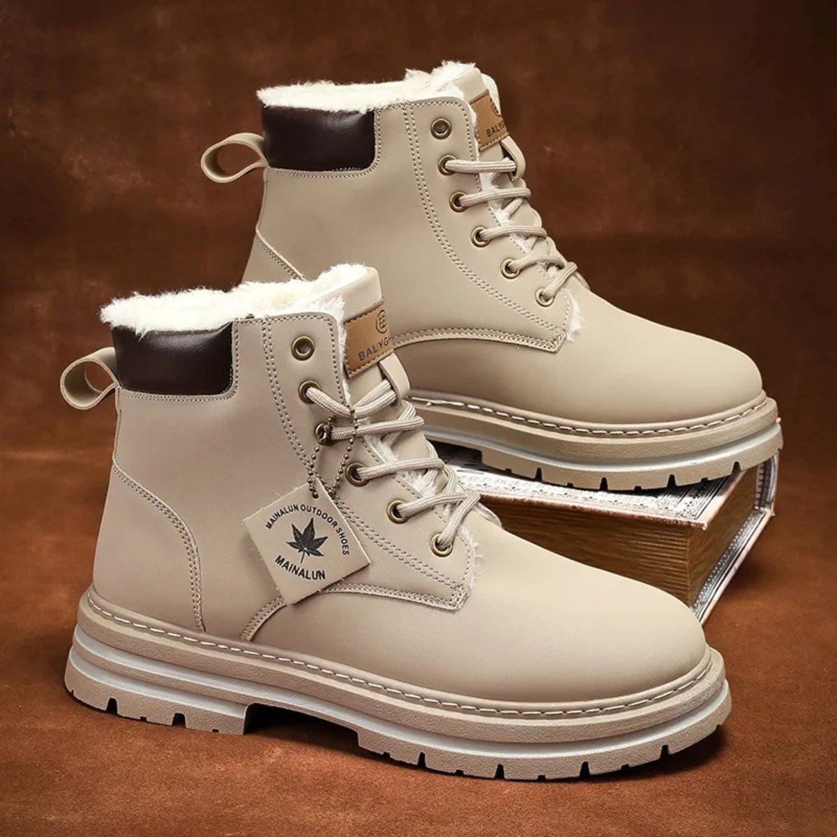 Gavin | Men's Fur-Lined Insulated Snow Boots, Winter Boots | The Dress Cellar