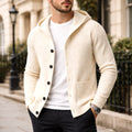 Gavin | Men's Knit Cardigan, Soft Everyday Cardigan | The Dress Cellar | Khaki