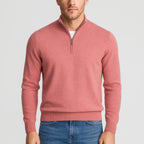 Eric | Men's Textured Merino Wool V-Neck Sweater, Structured Knit Sweater | The Dress Cellar