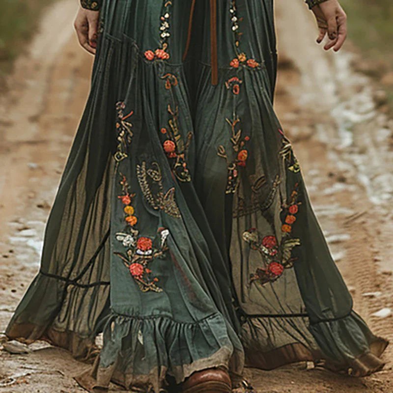 Georgia | Women's Bohemian Floral Maxi Dress - image 3