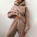 Danielle | Women's Oversized Hooded Loungewear Set, Wide-Leg Two-Piece Set | The Dress Cellar