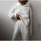 Danielle | Women's Oversized Hooded Loungewear Set, Wide-Leg Two-Piece Set | The Dress Cellar