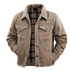 Arthur | Men's Durable Utility Jacket with Checked Lining, Relaxed Fit Fall Jacket | The Dress Cellar