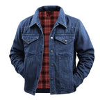 Arthur | Men's Durable Utility Jacket with Checked Lining, Relaxed Fit Fall Jacket | The Dress Cellar