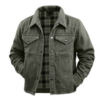 Arthur | Men's Durable Utility Jacket with Checked Lining, Relaxed Fit Fall Jacket | The Dress Cellar