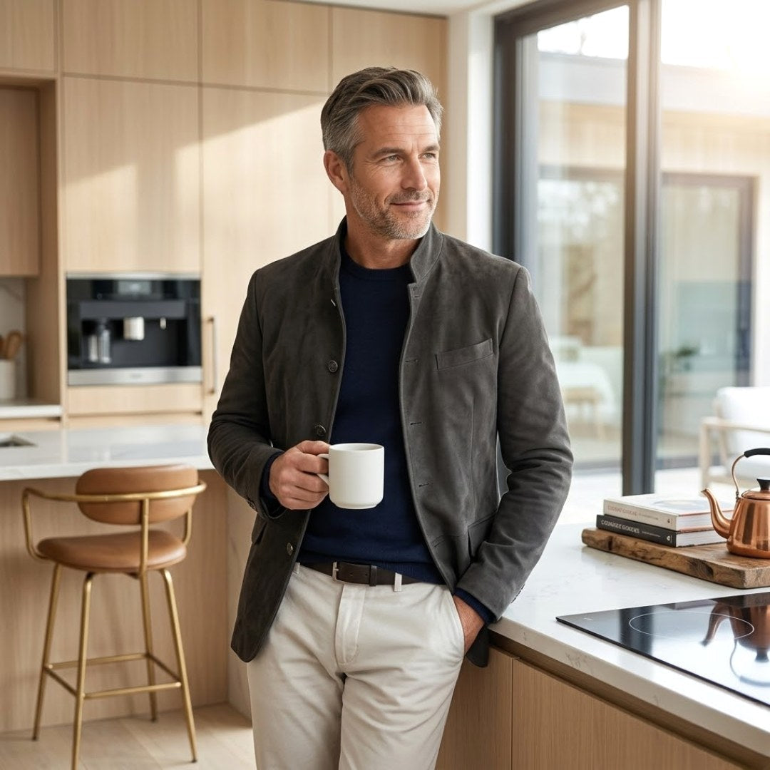 Wayne | Men's Button-Front Cardigan, Relaxed Fit Knit Cardigan | The Dress Cellar