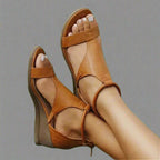 Grace | Women's Orthopedic Vegan Leather Sandals - Brown