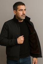 Grant | Men's Waterproof Jacket with Thermal Fleece Lining, Smart Autumn Coat | The Dress Cellar