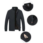 Grant | Men's Waterproof Jacket with Thermal Fleece Lining, Smart Autumn Coat | The Dress Cellar