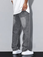 Gregory | Men's Cotton-Blend Pants in Solid Color, Relaxed-Fit Jeans | The Dress Cellar