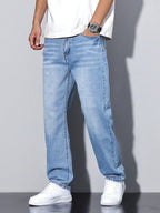 Gregory | Men's Cotton-Blend Pants in Solid Color, Relaxed-Fit Jeans | The Dress Cellar
