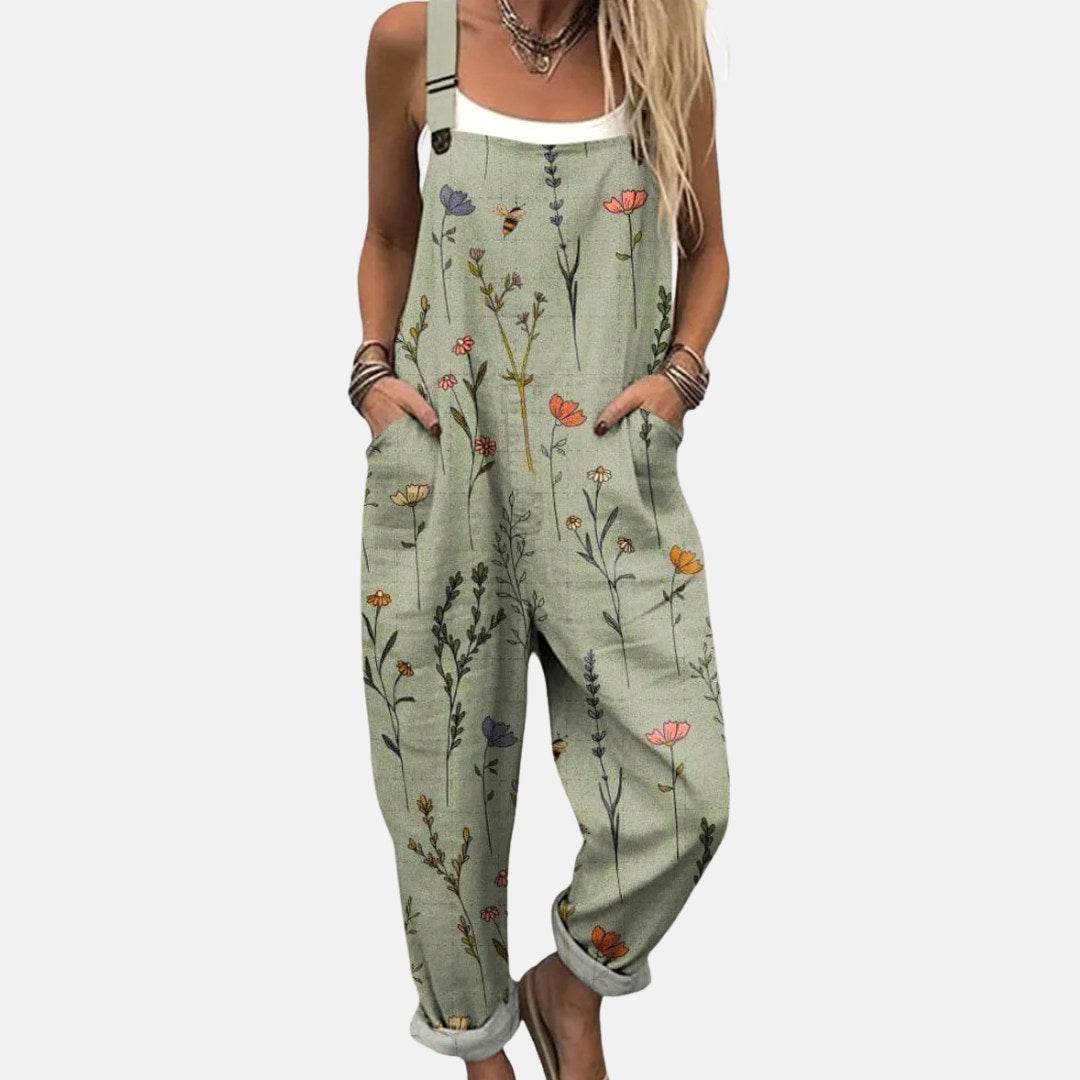Harper | Women's Printed Denim Jumpsuit - image 1