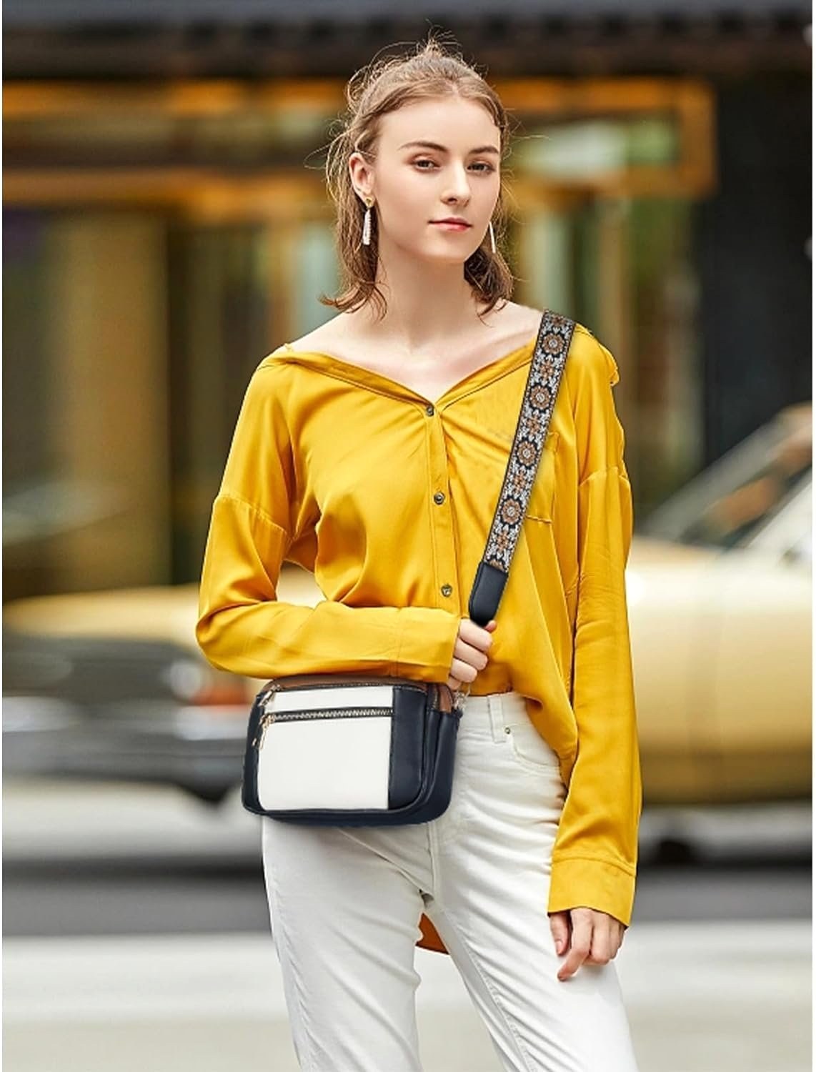 Harper | Women's Refined Leather Shoulder Bag - image 9