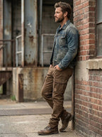Brandon | Men's Relaxed Cargo Pants, Loose-Fit Utility Pants | The Dress Cellar