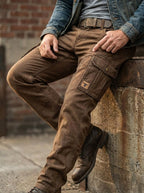 Brandon | Men's Relaxed Cargo Pants, Loose-Fit Utility Pants | The Dress Cellar