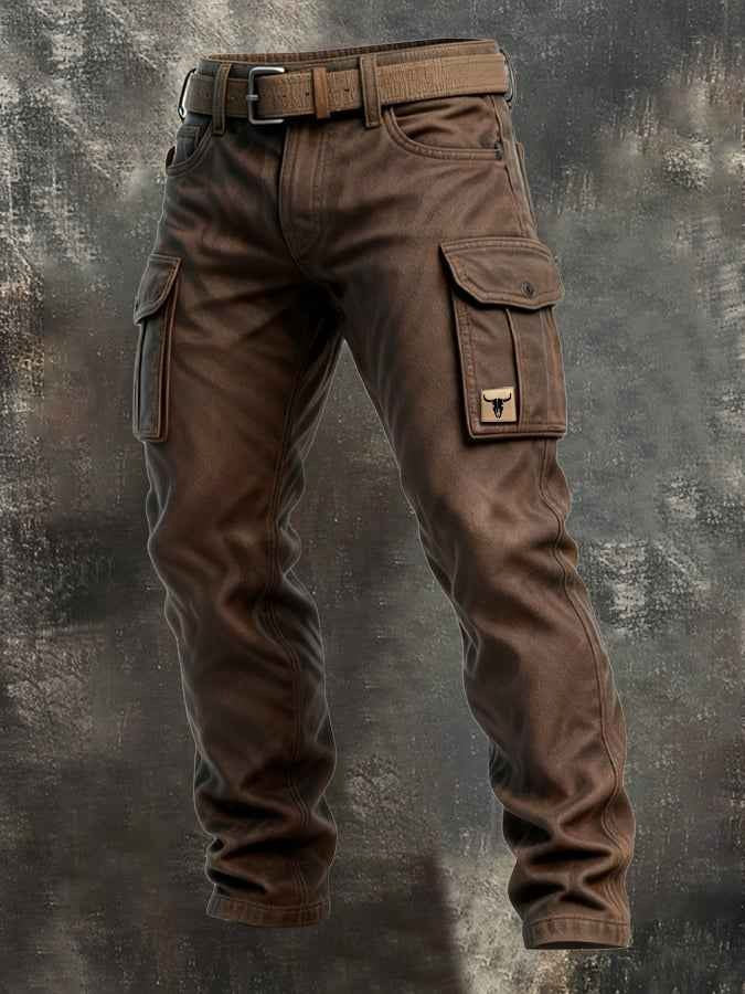 Brandon | Men's Relaxed Cargo Pants, Loose-Fit Utility Pants | The Dress Cellar