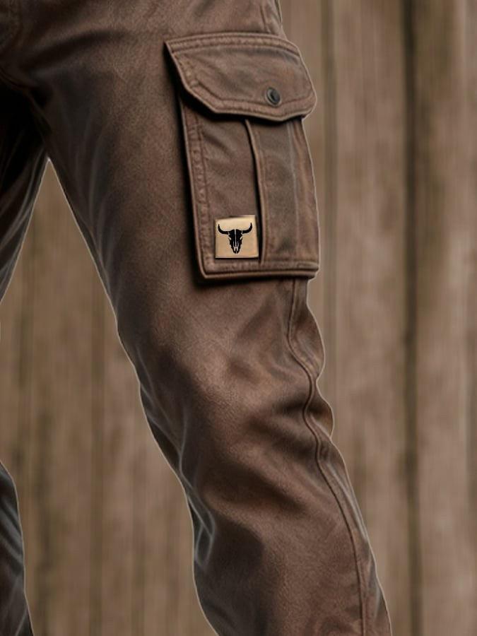 Brandon | Men's Relaxed Cargo Pants, Loose-Fit Utility Pants | The Dress Cellar