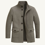 Hayes | Men's Tailored Wool Overcoat, Smart Wool Coat | The Dress Cellar