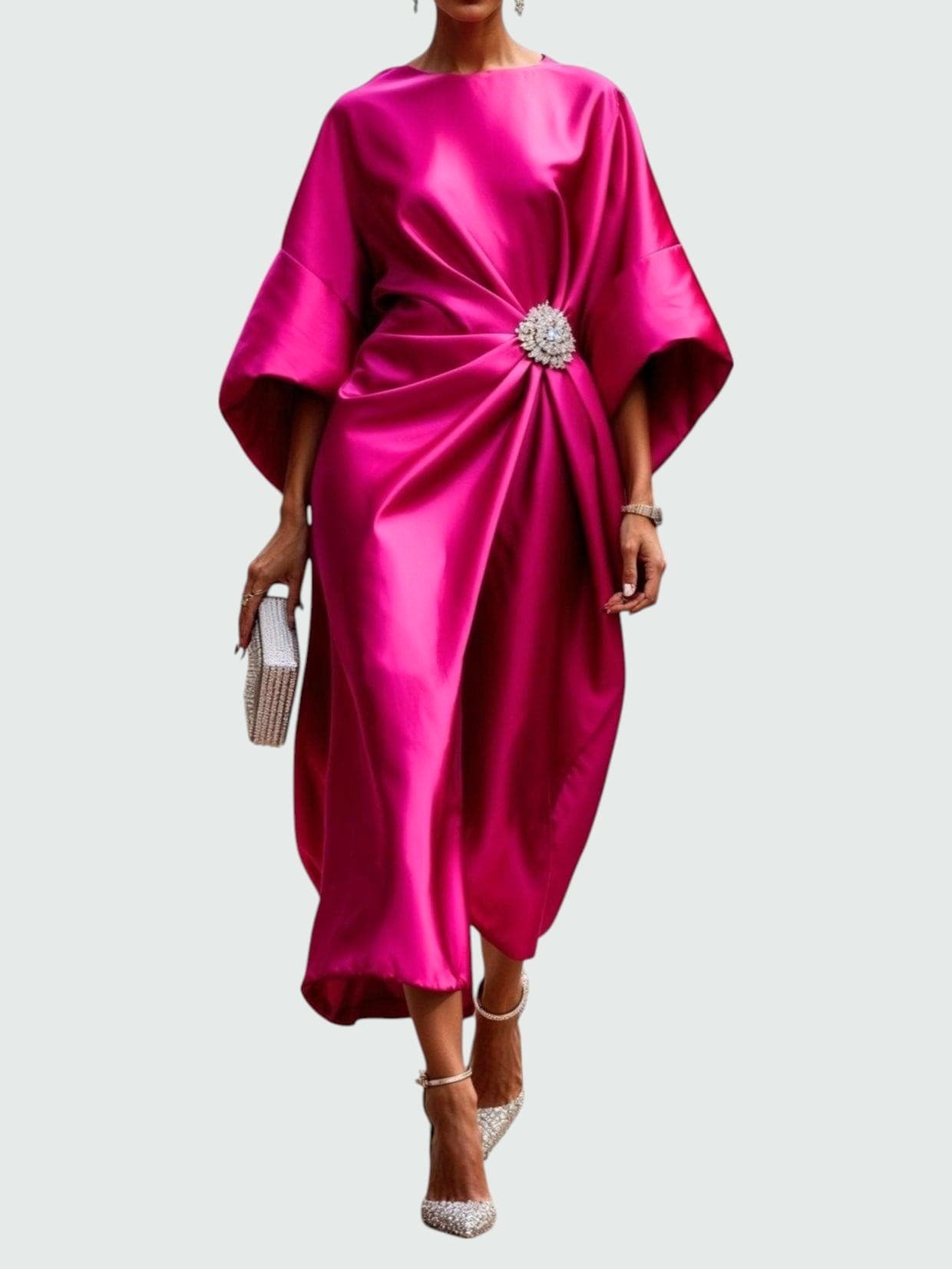 Heather | Women's Elegant Long Dress - Pink