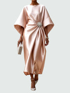 Heather | Women's Elegant Long Dress - Beige