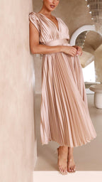 Heather | Women's Pleated Maxi Dress - image 10