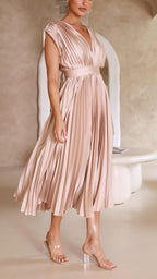 Heather | Women's Pleated Maxi Dress - image 11