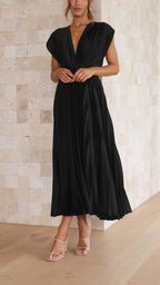 Heather | Women's Pleated Maxi Dress - image 13