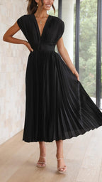 Heather | Women's Pleated Maxi Dress - image 15