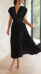 Heather | Women's Pleated Maxi Dress - image 17