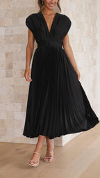 Heather | Women's Pleated Maxi Dress - image 18