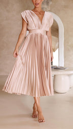 Heather | Women's Pleated Maxi Dress - image 8