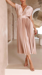 Heather | Women's Pleated Maxi Dress - image 9