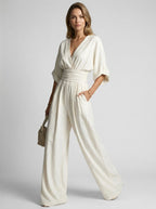 Helena | Women's Elegant Wide-Leg Jumpsuit - image 1