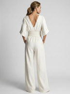 Helena | Women's Elegant Wide-Leg Jumpsuit - image 2