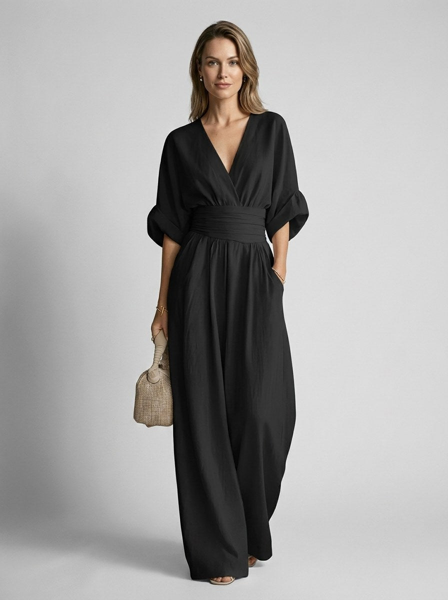 Helena | Women's Elegant Wide-Leg Jumpsuit - image 3