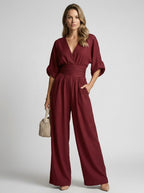 Helena | Women's Elegant Wide-Leg Jumpsuit - image 5