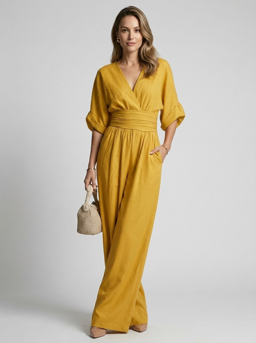 Helena | Women's Elegant Wide-Leg Jumpsuit - image 6