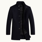 Hudson | Men's Premium Wool Overcoat, Tailored Winter Coat | The Dress Cellar