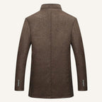 Hudson | Men's Premium Wool Overcoat, Tailored Winter Coat | The Dress Cellar