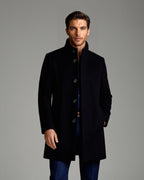 Hudson | Men's Premium Wool Overcoat, Tailored Winter Coat | The Dress Cellar