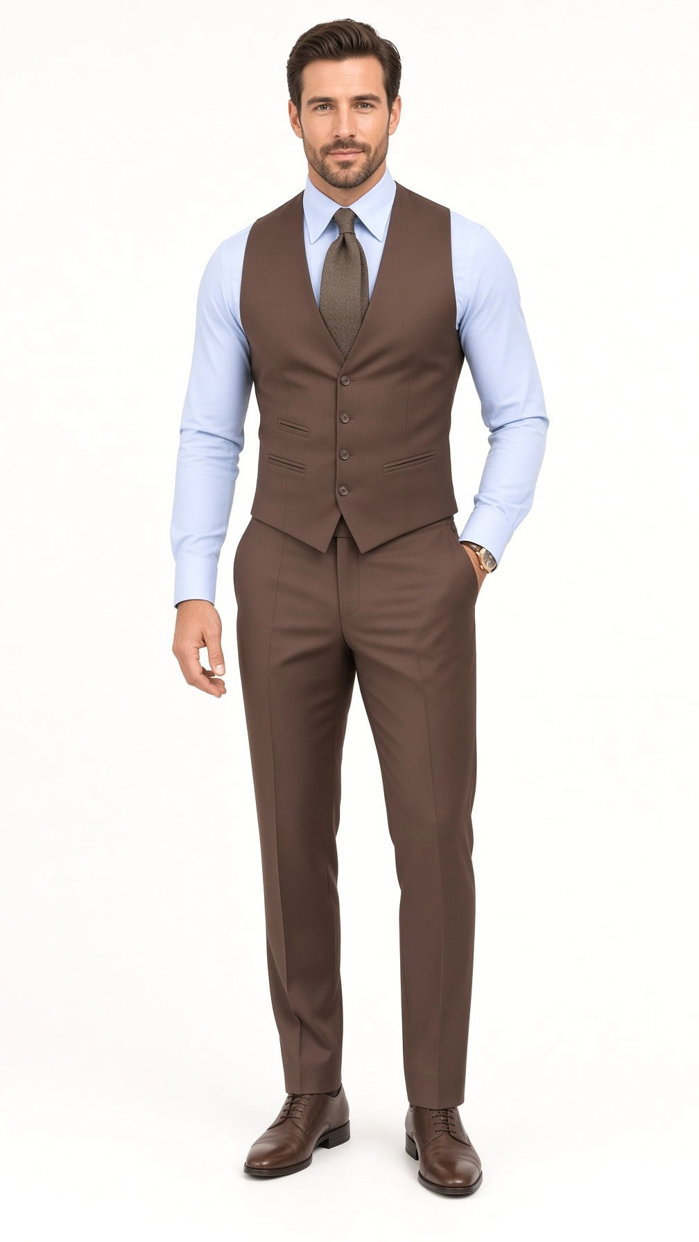 Curtis | Men's Three-Piece Formal Suit, Classic Tailored Suit | The Dress Cellar
