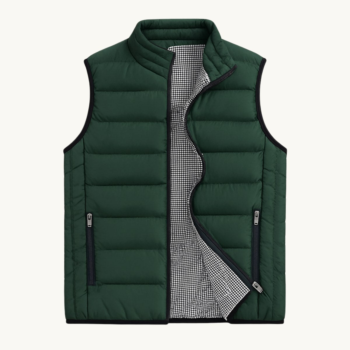 Hunter | Men's Quilted Puffer Gilet, Sleeveless Layering Gilet | The Dress Cellar