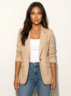 Imogen | Women's Tailored Blazer, Fitted Smart Jacket | The Dress Cellar | Blauw