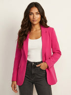 Imogen | Women's Tailored Blazer, Fitted Smart Jacket | The Dress Cellar | Beige