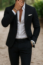 Colin | Men's Slim-Fit Two-Piece Suit, Notch Lapel Tailored Suit | The Dress Cellar
