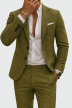 Colin | Men's Slim-Fit Two-Piece Suit, Notch Lapel Tailored Suit | The Dress Cellar