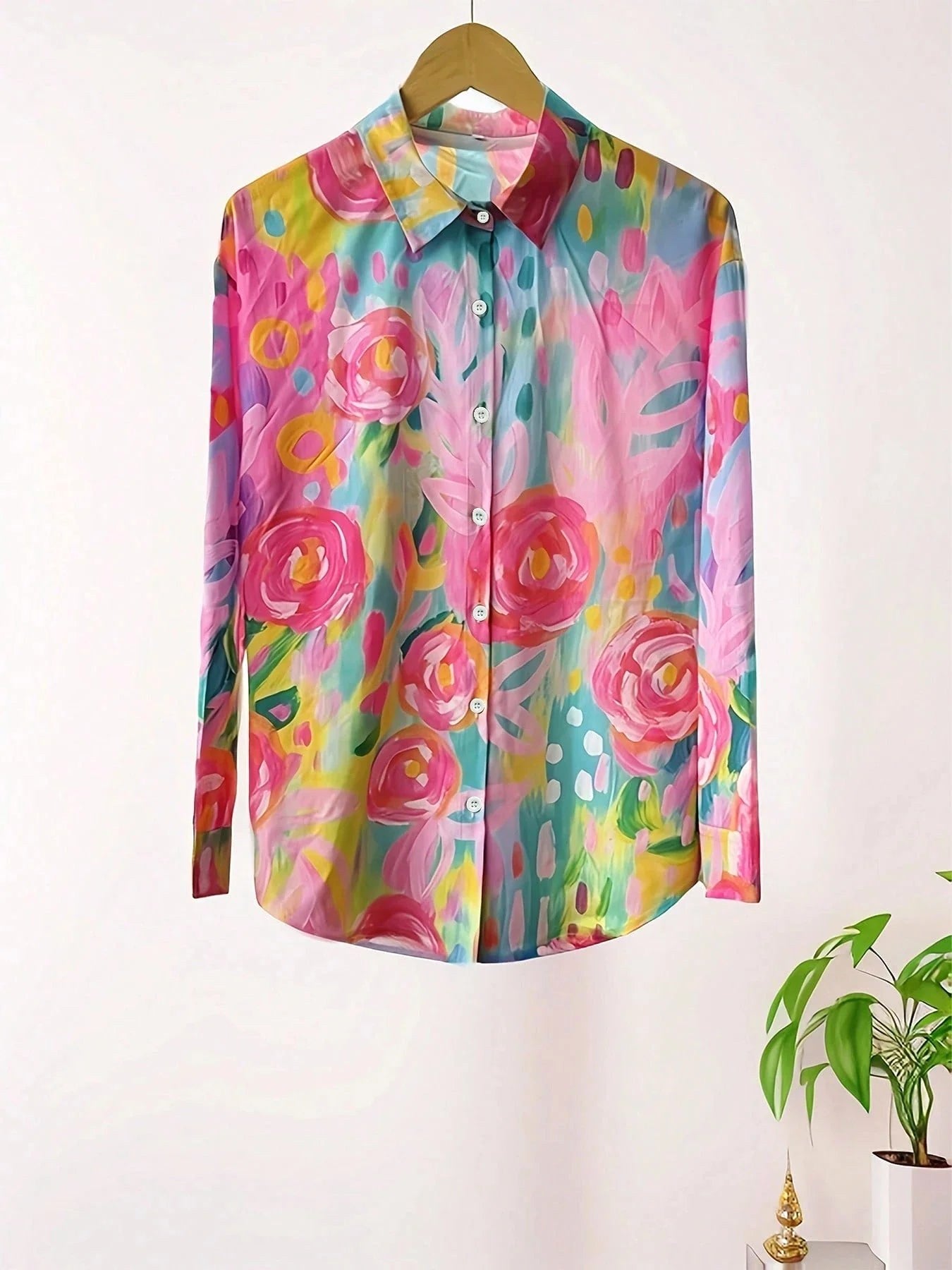 Isabella | Women's Colorful Printed Short Sleeve Blouse - image 7