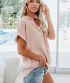 Isadora | Women's Relaxed Fit Casual Blouse - Black
