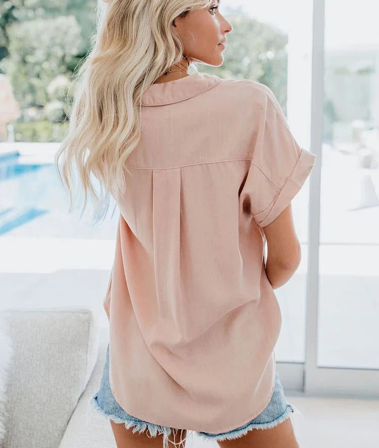 Isadora | Women's Relaxed Fit Casual Blouse - White