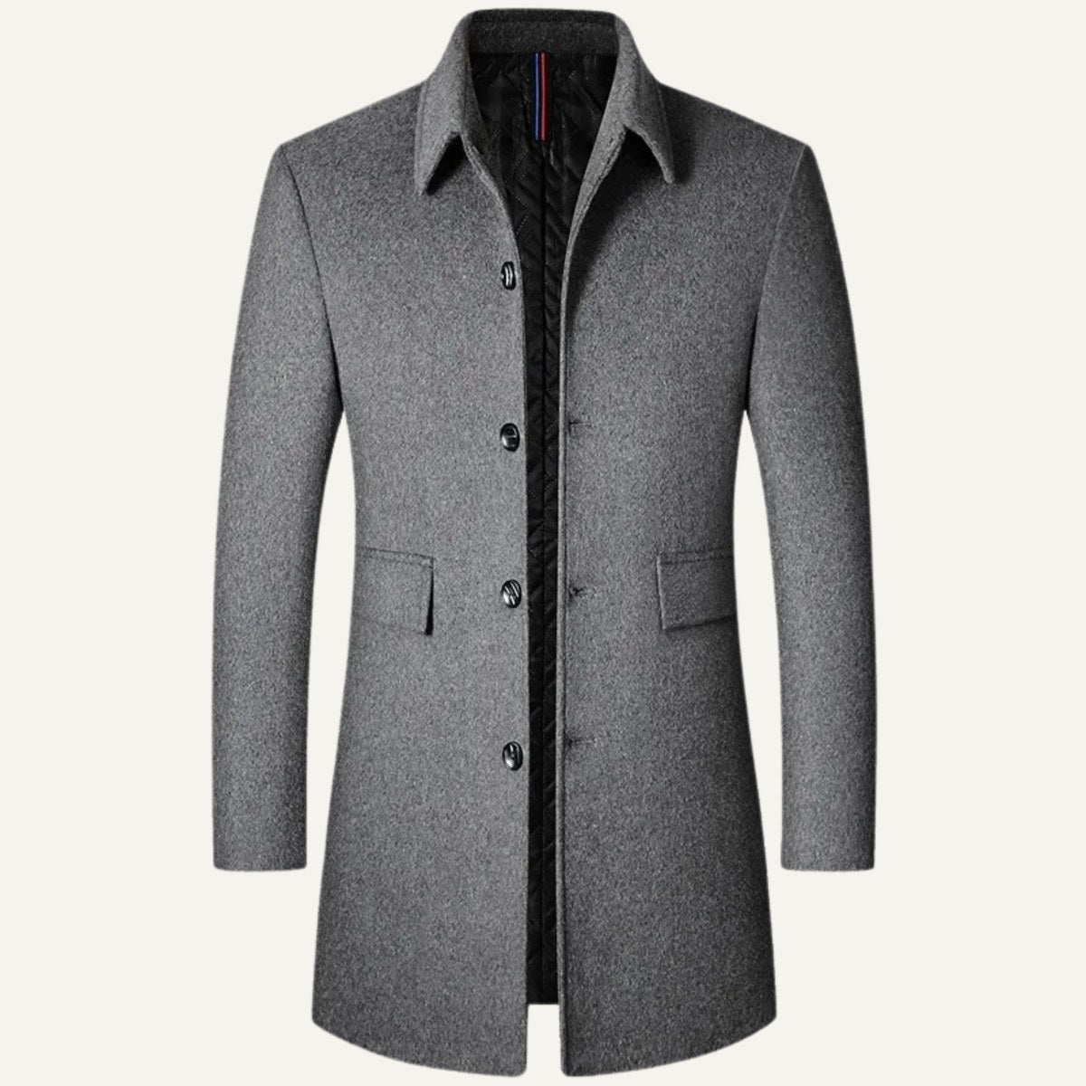 Jackson | Men's Wool Blend Tailored Coat, Longline Autumn Coat | The Dress Cellar